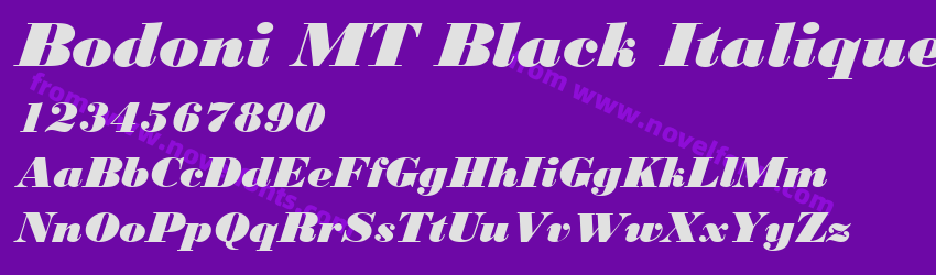 Bodoni MT Black ItaliquePreview