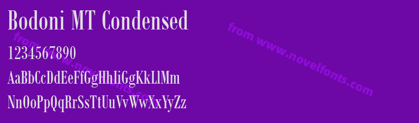 Bodoni MT CondensedPreview