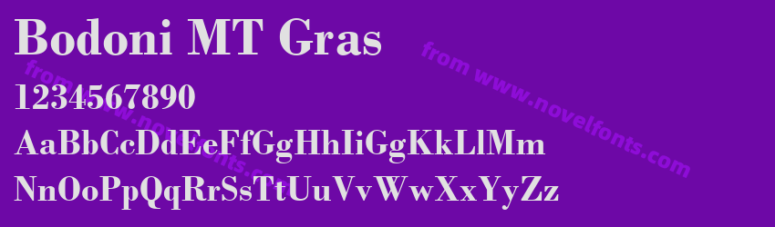 Bodoni MT GrasPreview