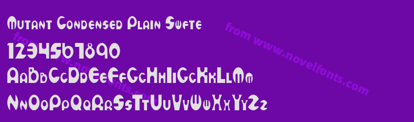 Mutant Condensed Plain SwftePreview