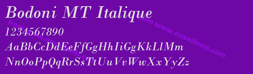 Bodoni MT ItaliquePreview