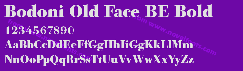 Bodoni Old Face BE BoldPreview