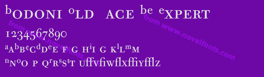 Bodoni Old Face BE ExpertPreview