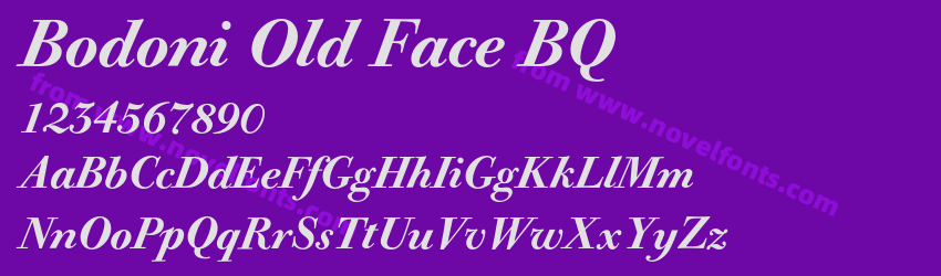 Bodoni Old Face BQPreview