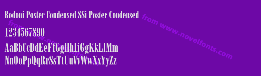 Bodoni Poster Condensed SSi Poster CondensedPreview