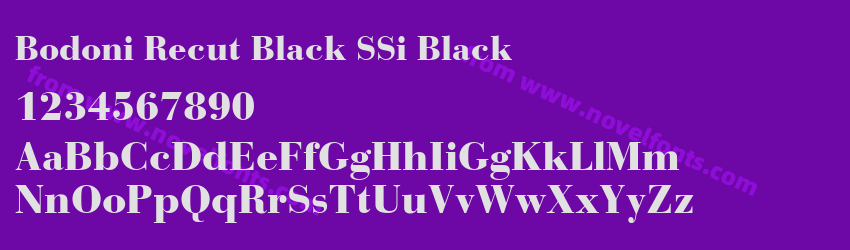 Bodoni Recut Black SSi BlackPreview