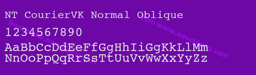 NT CourierVK Normal ObliquePreview