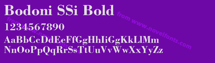 Bodoni SSi BoldPreview