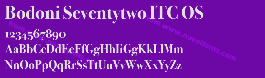 Bodoni Seventytwo ITC OSPreview