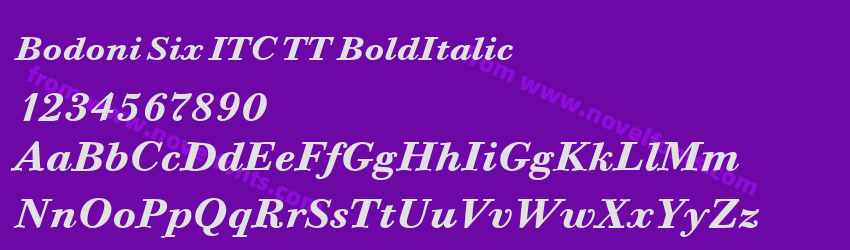 Bodoni Six ITC TT BoldItalicPreview