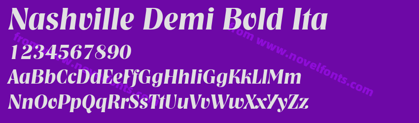 Nashville Demi Bold ItaPreview