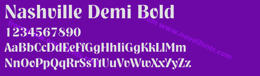 Nashville Demi BoldPreview