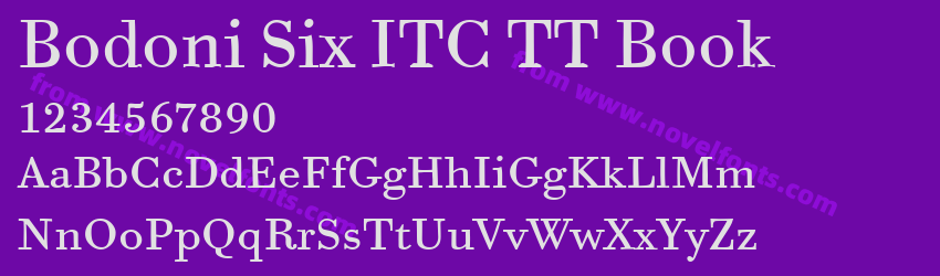 Bodoni Six ITC TT BookPreview