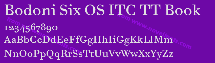 Bodoni Six OS ITC TT BookPreview