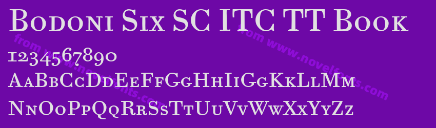 Bodoni Six SC ITC TT BookPreview