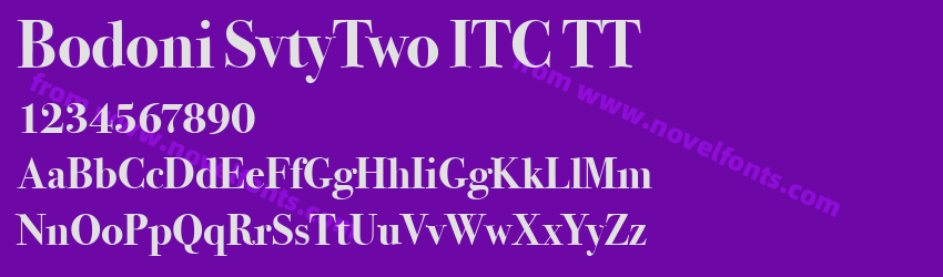 Bodoni SvtyTwo ITC TTPreview