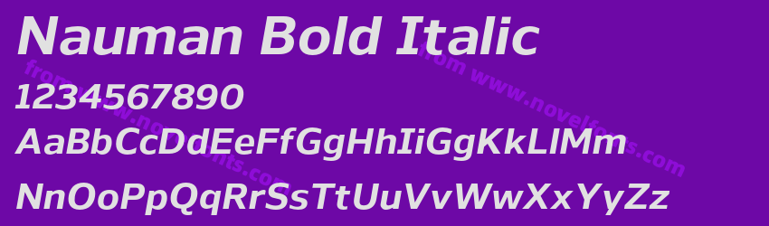 Nauman Bold ItalicPreview