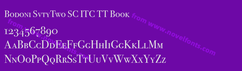 Bodoni SvtyTwo SC ITC TT BookPreview