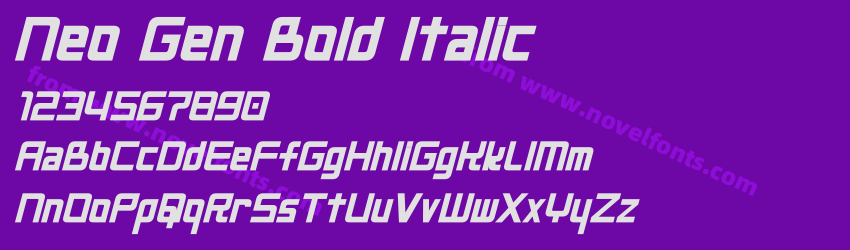 Neo Gen Bold ItalicPreview