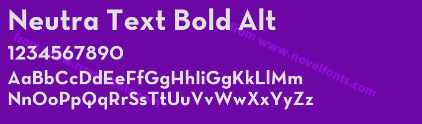 Neutra Text Bold AltPreview