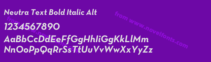 Neutra Text Bold Italic AltPreview