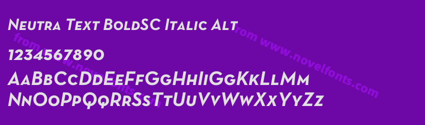 Neutra Text BoldSC Italic AltPreview