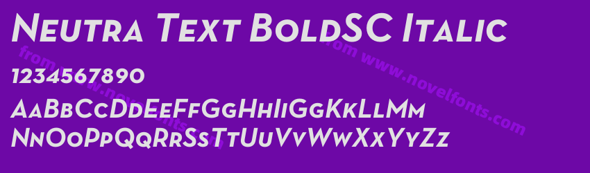 Neutra Text BoldSC ItalicPreview