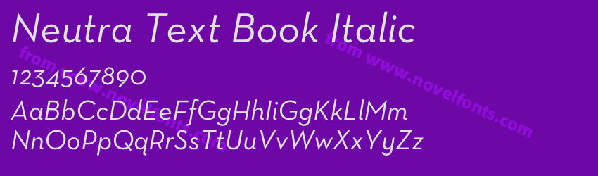 Neutra Text Book ItalicPreview