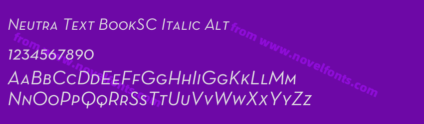 Neutra Text BookSC Italic AltPreview