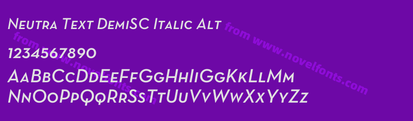 Neutra Text DemiSC Italic AltPreview