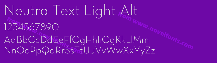 Neutra Text Light AltPreview