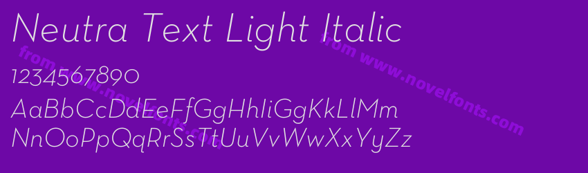 Neutra Text Light ItalicPreview