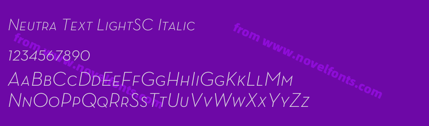 Neutra Text LightSC ItalicPreview