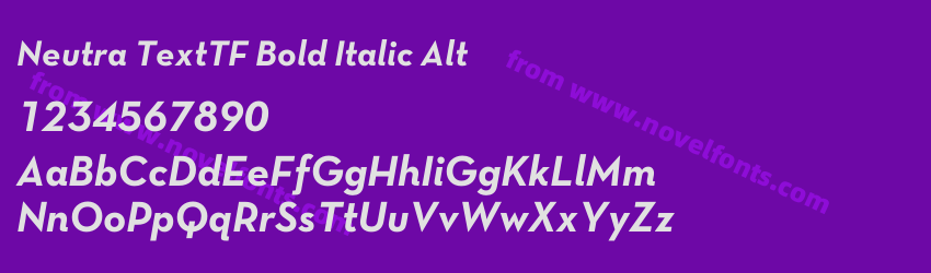 Neutra TextTF Bold Italic AltPreview