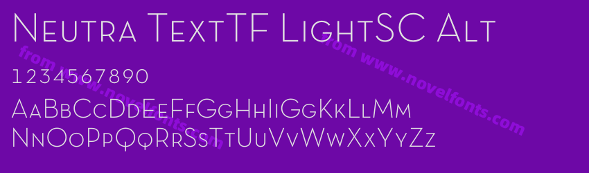 Neutra TextTF LightSC AltPreview