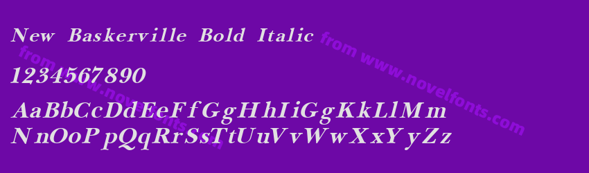 New Baskerville Bold ItalicPreview