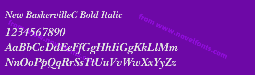 New BaskervilleC Bold ItalicPreview