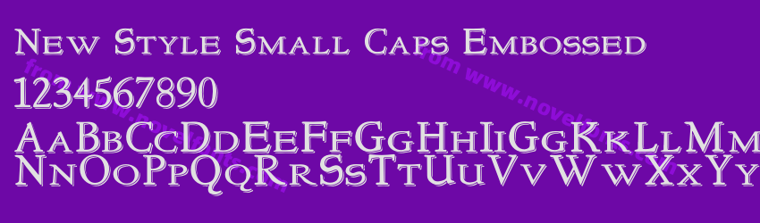 New Style Small Caps EmbossedPreview