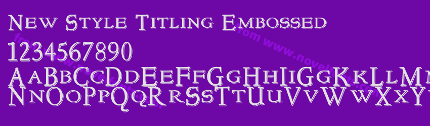 New Style Titling EmbossedPreview