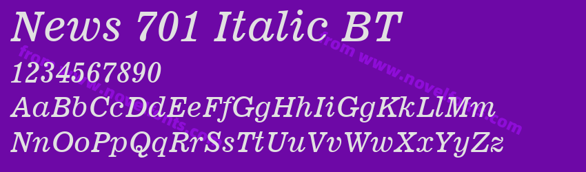 News 701 Italic BTPreview