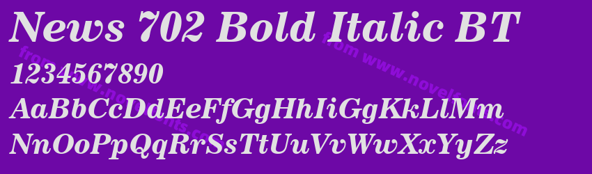 News 702 Bold Italic BTPreview