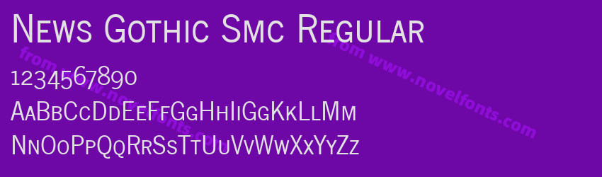 News Gothic Smc RegularPreview