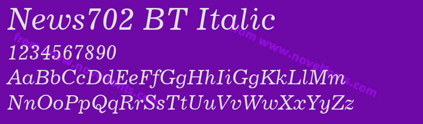 News702 BT ItalicPreview