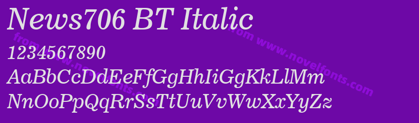 News706 BT ItalicPreview