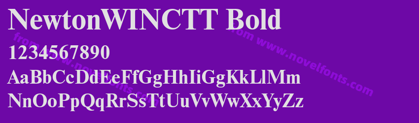 NewtonWINCTT BoldPreview