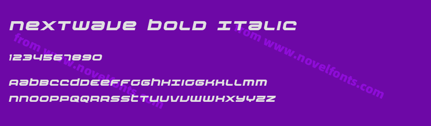 Nextwave Bold ItalicPreview