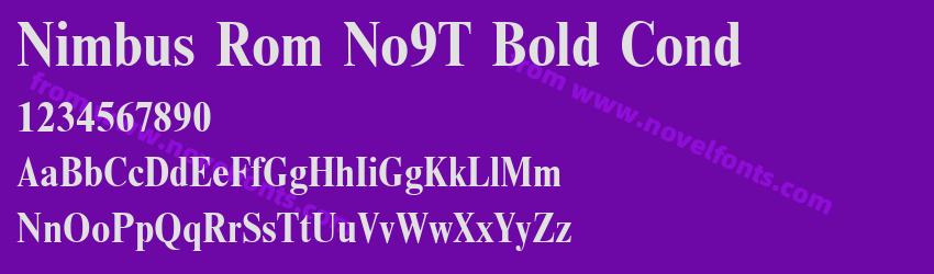 Nimbus Rom No9T Bold CondPreview