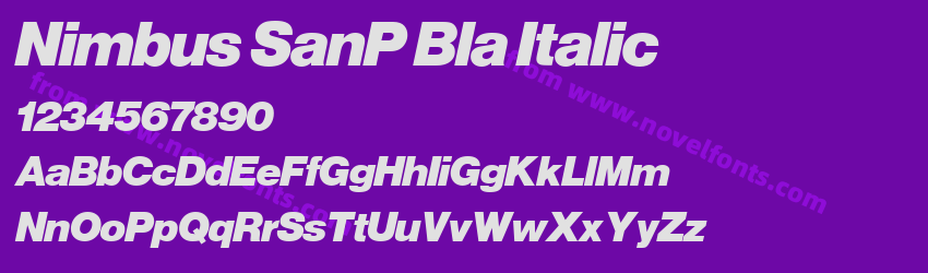 Nimbus SanP Bla ItalicPreview