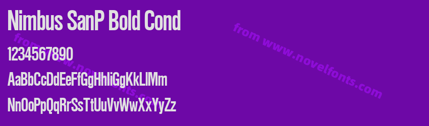 Nimbus SanP Bold CondPreview