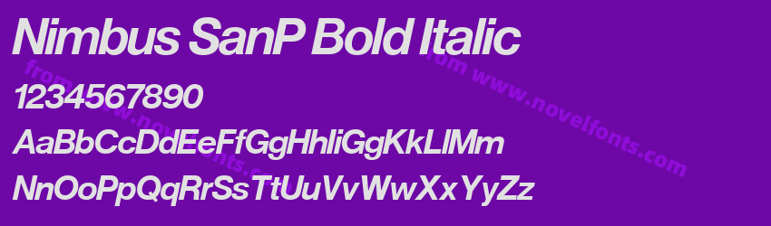 Nimbus SanP Bold ItalicPreview